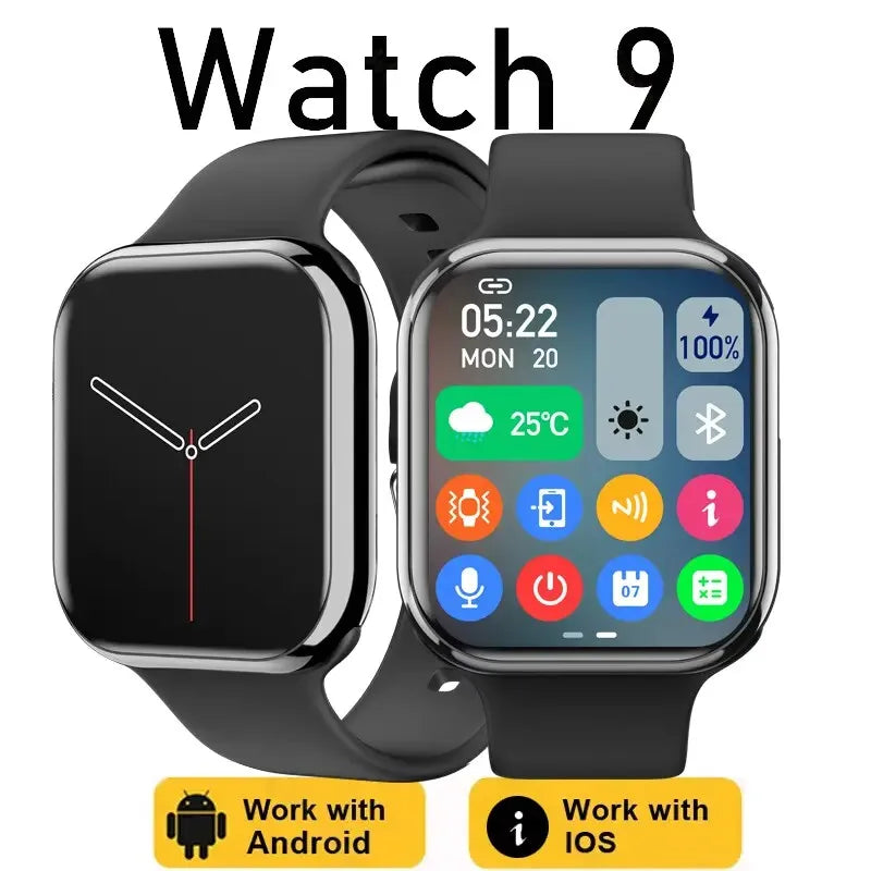 Smart Watch 9 Pro Real Fixed Screw 45mm 2.19" Amoled Para Apple Android