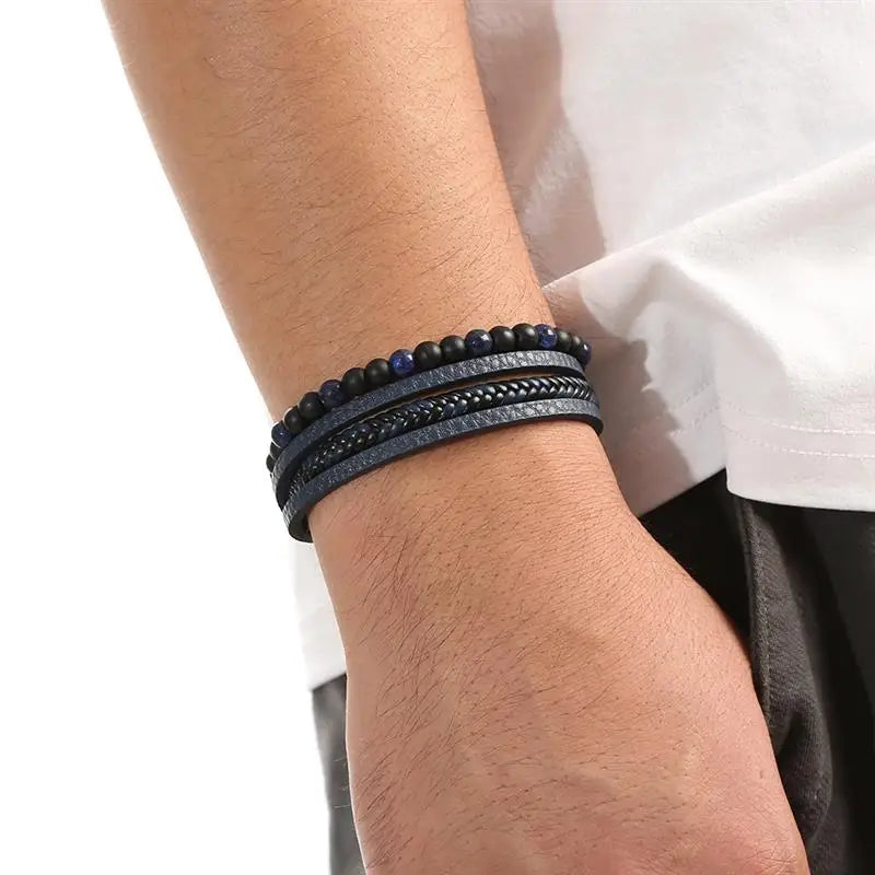 Pulseira de Couro Masculina