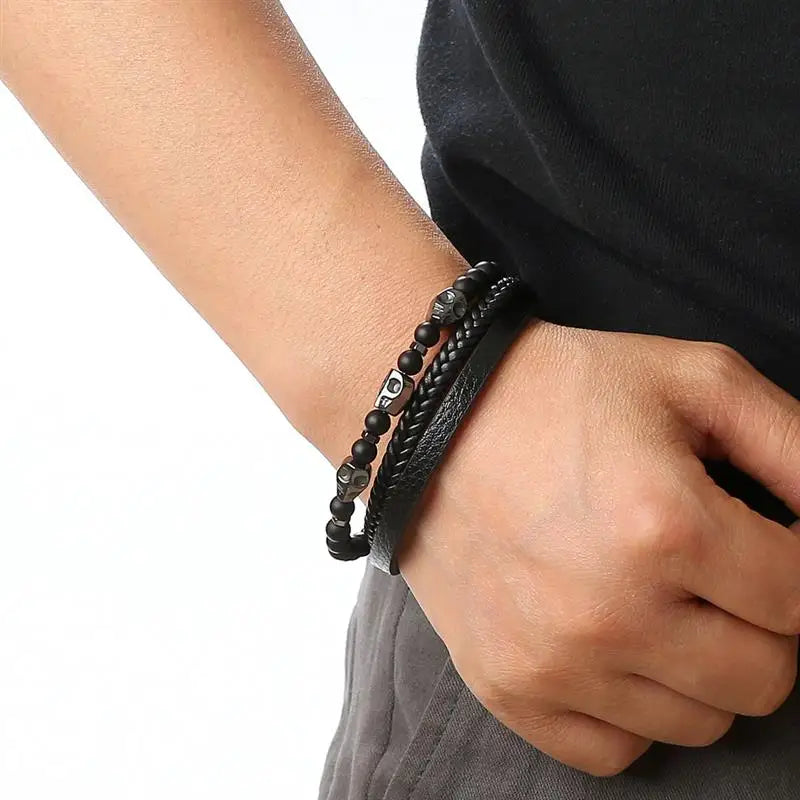 Pulseira de Couro Masculina